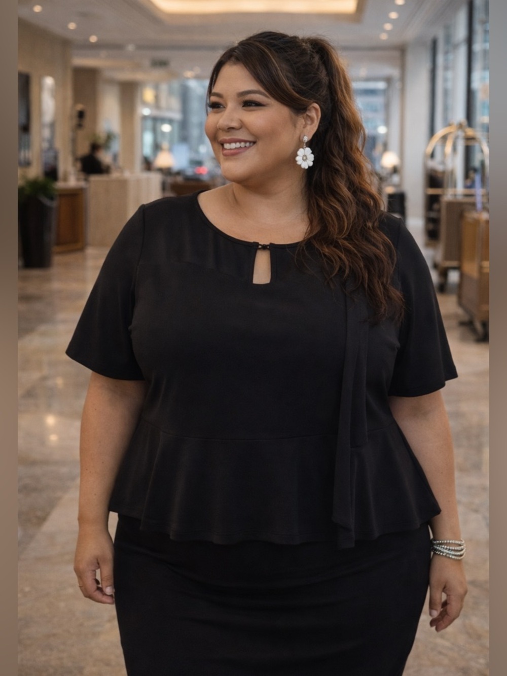 Additional Elle peplum top.